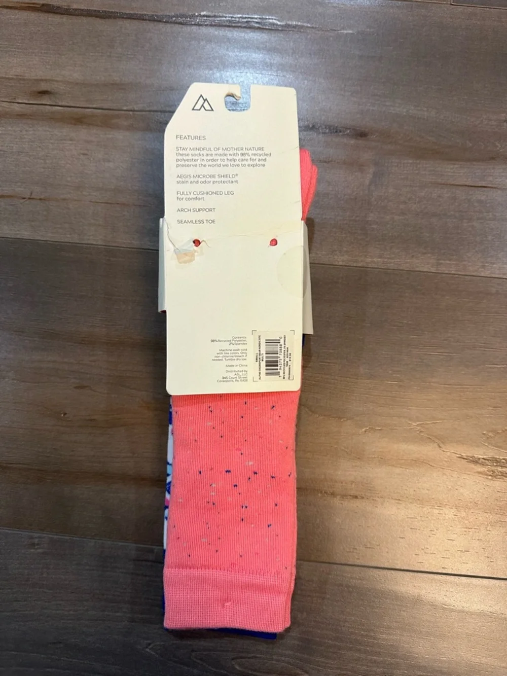 Alpine Snowsport Bear Nordic design Kids Snow Socks (2-Pack)